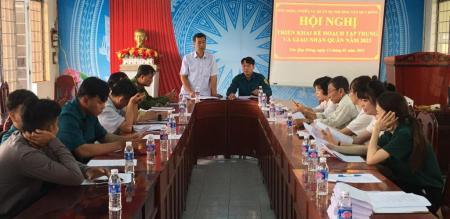 Hội đồng NVQS Phường Tân Quy Đông triển khai kế hoạch tập trung quân và giao nhận quân năm 2023