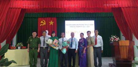 Hội đồng nhân dân phường Tân Quy Đông tổ chức kỳ họp chuyên đề miễn nhiệm và bầu bổ sung chức danh Phó Chủ tịch UBND phường