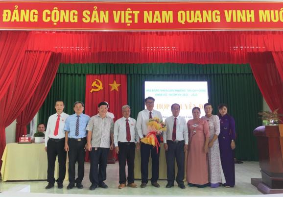 Hội đồng nhân dân phường Tân Quy Đông tổ chức kỳ họp chuyên đề miễn nhiệm và bầu bổ sung một số chức danh của HĐND và UBND phường