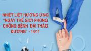 HƯỞNG ỨNG NGÀY ĐÁI THÁO ĐƯỜNG THẾ GIỚI NĂM 2024