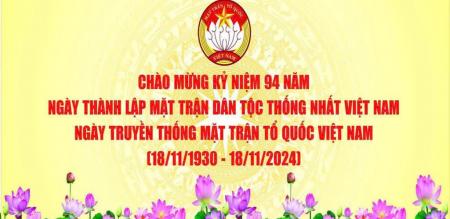 Kỷ niệm 94 năm ngày thành lập Mặt trận dân tộc thống nhất Việt Nam Ngày truyền thống Mặt trận Tổ Quốc Việt Nam